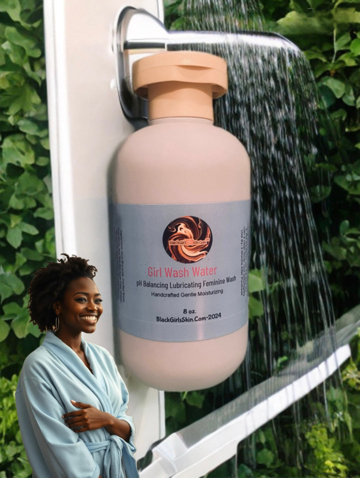 Girl Wash Water™️- pH Balanced And Lubricating Feminine Wash - 8 oz.